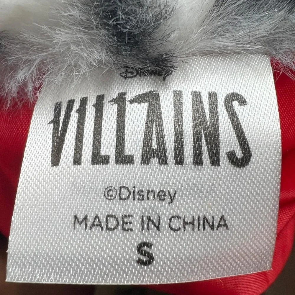 Disney Villains Cruella De Vil Dalmatian Faux Fur Vest Spirit Halloween Kids S